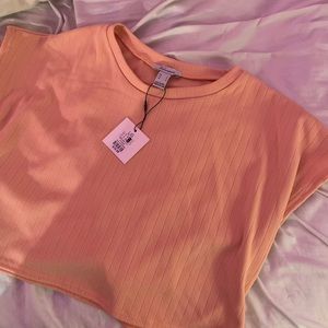 pink/nude crop top